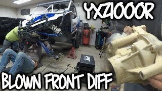 YXZ Blown Front Diff  Teardown and Removal [upl. by Lledal]