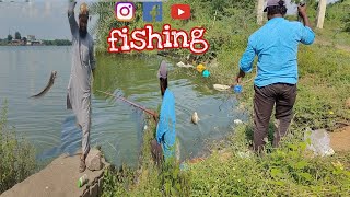 amazing fishing Godavari mein raw fish ka shikar aur Pathan fish ka shikar karte hue youtube [upl. by Gretta]