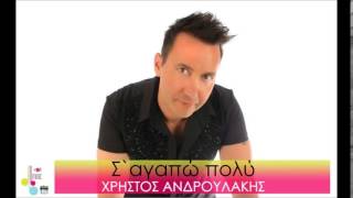 Xristos Androulakis  Χρήστος Ανδρουλάκης  Σαγαπώ πολύ New 2014 [upl. by Bauske]