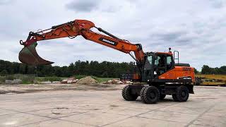 Doosan DX190W5 Mobile Excavator  Year 2016 Refnr BM6098 [upl. by Ennazzus]