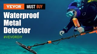 VEVOR Waterproof Metal Detector 12quot Coil IP68 for Detecting Gold Treasure Hunting [upl. by Lamraj382]