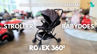 UNBOXING DAN REVIEW STROLLER BAYI BABY DOES ROTEX BABYDOES BABYDOESROTEX REVIEWSTROLLERROTEX [upl. by Daggett]