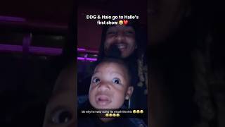 DDG amp Halo go to Halle’s first show 😭❤️ ddg hallebailey halo shorts concert viral [upl. by Julie]