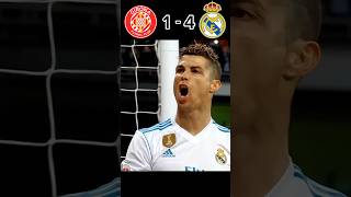 Ronaldo Hattrick Masterclass🔥 Real Madrid 63 Girona FC  La Liga 1718 football youtube shorts [upl. by Onavlis]