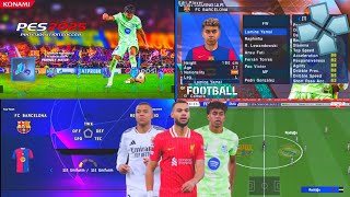 eFootball PES 2025 PPSSPP Download English Version Update New Kits 2425 amp New Transfers HD Graphics [upl. by Annavoeg]