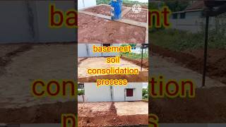 Basement soil consolidation process shorts home building house rohithcivil [upl. by Neel]