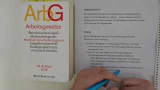 Prüfungsvorbereitung Industriemeister IHK BQ Rechtsbewusstes Handeln RBH Kündigung [upl. by Fredra]