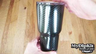 Carbon Fiber Yeti  RTIC  Tumbler Created With MyDipKit [upl. by Akcir]