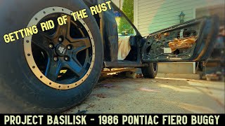 LOTS of metalwork  Project Basilisk  1986 Pontiac Fiero Buggy [upl. by Iatnahs]