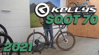 Kellys Soot 70 Modell 2021 hochwertiges Gravelbike m Vario Sattelstütze u Shimano GRX Schaltung [upl. by Dagley]