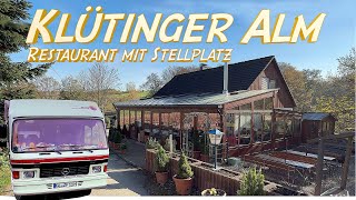 Deutschland mit Wohnmobil Bergisches Land Stellplatz am Restaurant Jausenstation Klütinger Alm [upl. by Shreeves]