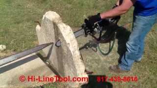 HiLine Tool Demo of Stanley DS11 Hydraulic Diamond Chain Saw [upl. by Haisi]