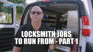 Locksmith Jobs to Run From 001 Mr Locksmith Video [upl. by Elocin952]