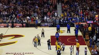 quotChristmas Dayquot 2016 Cleveland Cavaliers vs Golden State Warriors Player Introductions Amazing [upl. by Balduin]