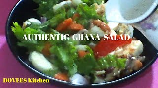 How to prepare Authentic Ghanaian Vegetable Salad  Simple Ghanaian Salad Recipe Soo delicious [upl. by Adis]