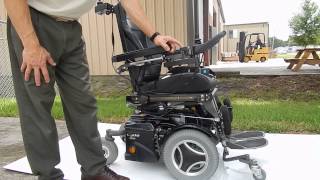 Permobil C500VS Standing Wheel Chair Tilt Recline Seat Lift Legs Standing Power Chair [upl. by Gnouv540]