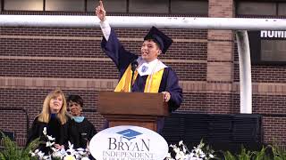 Powerful Graduation Speech Bryan High School Bryan TX May 2021 [upl. by Ianaj]