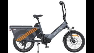 ENGWE LE20 Cargo Electric Bike 250W Middrive Motor Torque Sensor 48V 2192Ah Battery EU9NL [upl. by Bronson]