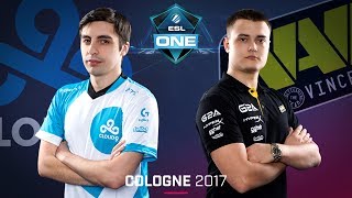 CSGO  Cloud9 vs NaVi Overpass Map 2  Semifinal  ESL One Cologne 2017 [upl. by Jervis315]