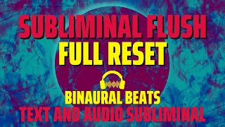 Subliminal Flush Full Reset  Dreamy Piano and Ocean Waves  Binaural Beats [upl. by Quinlan]