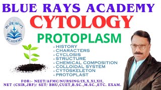 CYTOLOGY  PROTOPLASM HISTORY  CHARACTERS  CYCLOSIS  STRUCTURE  CYTOSKELETON  PROTOPLAST [upl. by Jacenta]