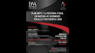 PLAN BEPS Y LA REFORMA FISCAL EN MATERIA DE REGÍMENES FISCALES PREFERENTES 2020 [upl. by Nerahs]