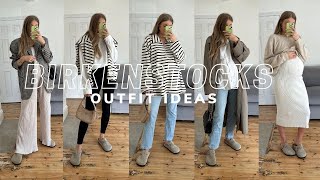 HOW TO STYLE BIRKENSTOCK BOSTON  5 Maternity Outfit Ideas  Sinead Crowe [upl. by Ecertap]