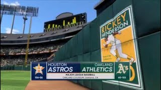 MLB 23 the show Astros vs athletics Stros put up 23 runs Alvarez x3TuckerBregmanAbreu all homer [upl. by Gridley]