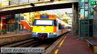 Sant Andreu Comtal R2  Rodalies Barcelona  Renfe Civia  447  2020 [upl. by Attevaj959]