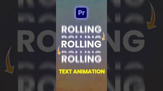 Scrolling text animation  premierepro tutorial [upl. by Carson]