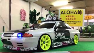 【RC DRIFT TA02 4WD：Part 6】「NISSAN BNR32 GTR HellaFlush Body」 TA02 TA03FPRO TRF417 ドクターサーキット（逆走） [upl. by Ahsiekam]