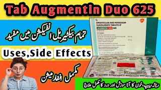 Tablet Augmentin Duo 625mg UsesSide Effects and Contra Indications  Tab CoAmoxiclave 625 mg [upl. by Llerraj27]