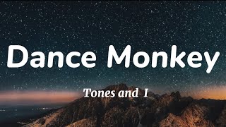 Tones and I  Dance Monkey lyrics lyrics lyricvideo viral dancemonkey dreamylyricshub [upl. by Cleave787]