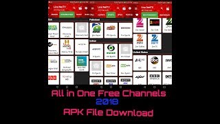 Free All Tv Channels Software  Android Mobile App 2018 [upl. by Elo]