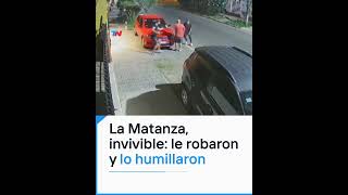 LA MATANZA I Un hombre fue asaltado por un grupo de delincuentes que le robó el auto [upl. by Brost580]