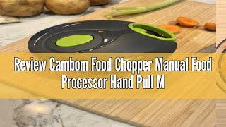 Review Cambom Food Chopper Manual Food Processor Hand Pull Mincer Blender Mixer for Vegetable Fruits [upl. by Rempe]