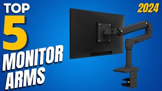 Top 5 Picks For The best Monitor Arm In 2024  Budget Monitor Arms [upl. by Norramic]