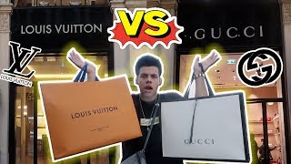 Gucci VS Louis Vuitton Challenge Which Is better  Designer Shopping [upl. by Dario]