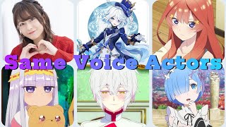 Genshin Impact quotFURINAquot Japanese Voice Actors Same Anime Characters [upl. by Hna]