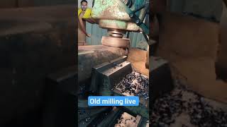 live old milling Machine। how to work milling machineshortvideo reactionvideo shorts [upl. by Ohce]