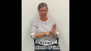 Basic Auslan about Adverb of time  teach by Deaf Auslan tutor Amy auslan [upl. by Latreshia]