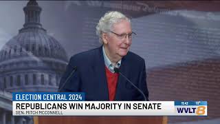 Sen McConnell speaking after Republicans won Senate majority and Donald Trump elected President [upl. by Stutzman]