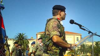 ALLOCUZIONE SALUTO DEL 49° COMANDANTE DEL 151° SASSARI COL LUIGI VIEL  LIVE [upl. by Eissoj]