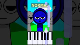 Jevin Theme Incredibox Sprunki  Normal Vs Horror on piano [upl. by Juna]