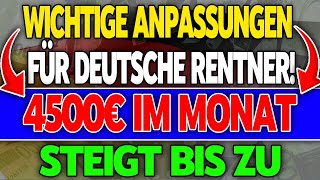 Gesetzliche Rente 2024 Wichtige Anpassungen und Erhöhungen für deutsche Rentner [upl. by Ettelrac]