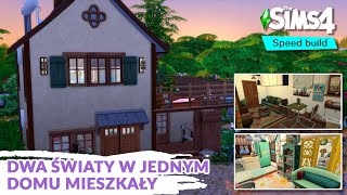 Dwa światy pod jednym dachem  THE SIMS 4  speed build  NO CC [upl. by Oremo357]