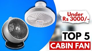 Top 5 Best Cabin Fan In India 2024  Cabin Fan Under 3000  Cabin Fan Reviews  Choice Point [upl. by Anayra]