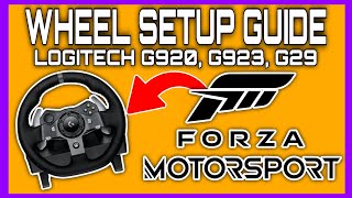 Logitech G920 WHEEL SETTINGS  Forza Motorsport [upl. by Bozuwa]