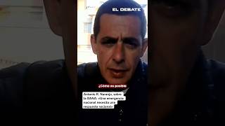 Antonio R Naranjo sobre la DANA «Una emergencia nacional precisa de una respuesta nacional» [upl. by Etteuqaj822]