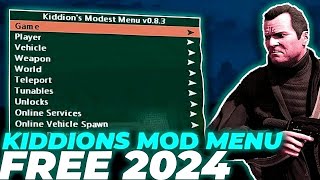 GTA 5 Mod Menu  Infinity Money Hack  Kiddions  Undetected Online Cheats for PC 2024 [upl. by Enilav]